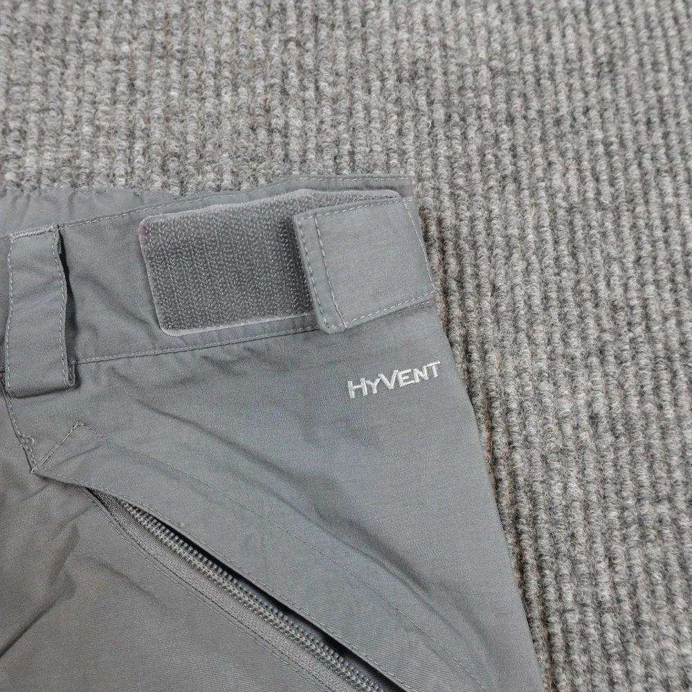 The North Face Snow Pants Mens Medium Gray HyVent Waterproof Pockets Skiing